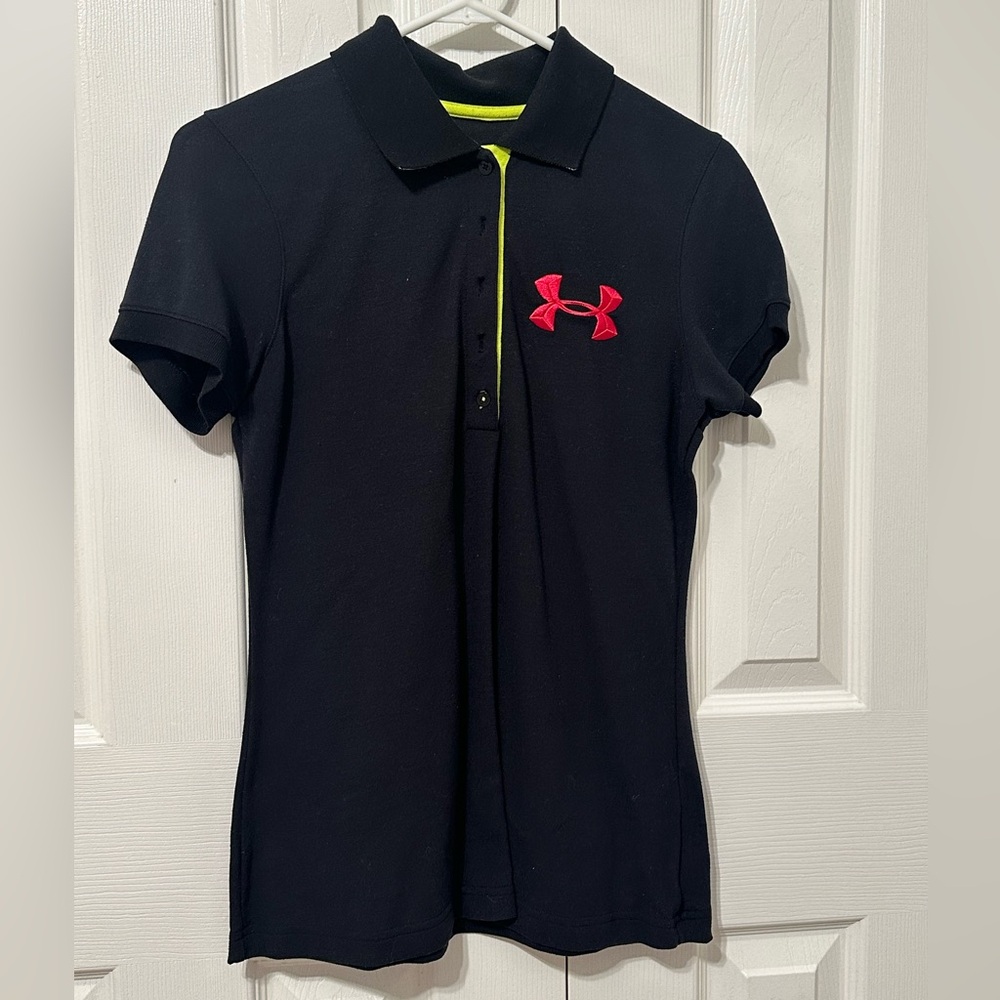 Under Armour Black Polo Shirt